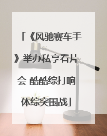 《风驰赛车手》举办私享看片会 酷酷综打响体综突围战