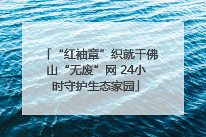 “红袖章”织就千佛山“无废”网 24小时守护生态家园