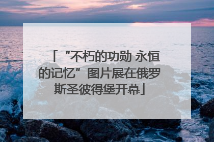 “不朽的功勋 永恒的记忆”图片展在俄罗斯圣彼得堡开幕