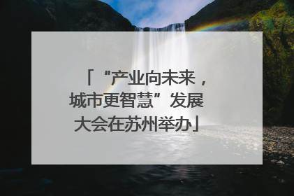 “产业向未来，城市更智慧”发展大会在苏州举办