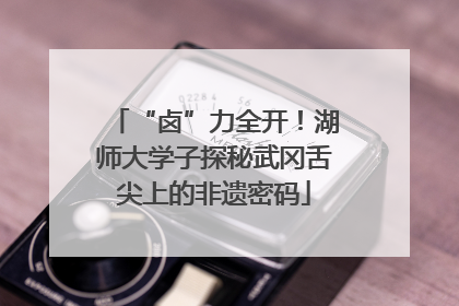 “卤”力全开！湖师大学子探秘武冈舌尖上的非遗密码