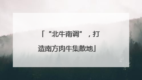 “北牛南调”，打造南方肉牛集散地