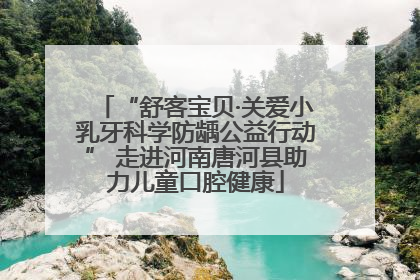 “舒客宝贝·关爱小乳牙科学防龋公益行动” 走进河南唐河县助力儿童口腔健康