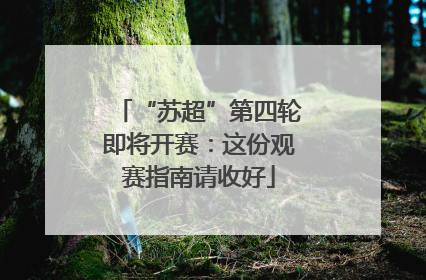 “苏超”第四轮即将开赛：这份观赛指南请收好