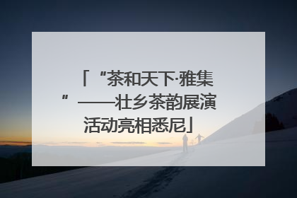 “茶和天下·雅集”——壮乡茶韵展演活动亮相悉尼