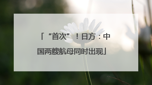 “首次”！日方：中国两艘航母同时出现
