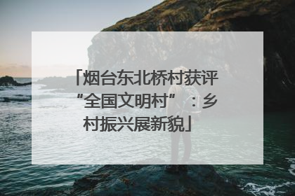 烟台东北桥村获评“全国文明村”：乡村振兴展新貌