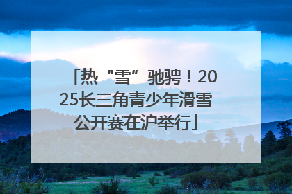 热“雪”驰骋！2025长三角青少年滑雪公开赛在沪举行