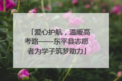 爱心护航，温暖高考路——东平县志愿者为学子筑梦助力