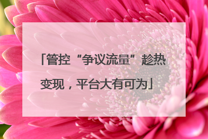 管控“争议流量”趁热变现，平台大有可为