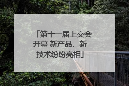 第十一届上交会开幕 新产品、新技术纷纷亮相