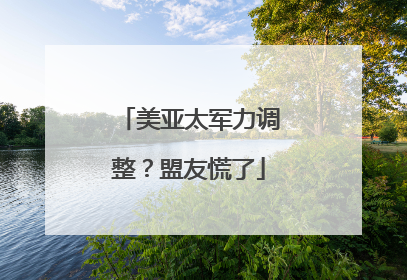 美亚太军力调整？盟友慌了