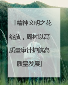 精神文明之花绽放，周村以高质量审计护航高质量发展
