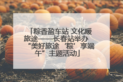 粽香盈车站 文化暖旅途——长春站举办 “美好旅途‘粽’享端午”主题活动