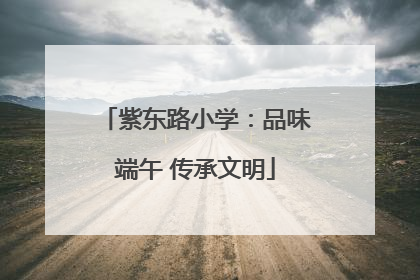 紫东路小学：品味端午 传承文明