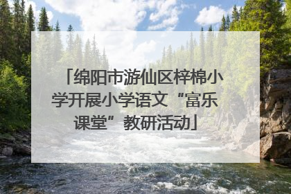 绵阳市游仙区梓棉小学开展小学语文“富乐课堂”教研活动