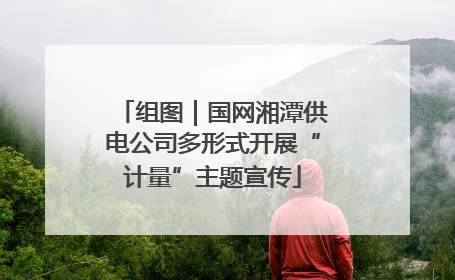 组图｜国网湘潭供电公司多形式开展“计量”主题宣传