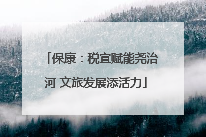 保康：税宣赋能尧治河 文旅发展添活力