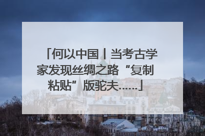 何以中国丨当考古学家发现丝绸之路“复制粘贴”版驼夫……