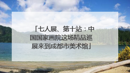 七人展、第十站：中国国家画院这场精品巡展来到成都市美术馆