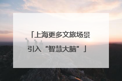 上海更多文旅场景引入“智慧大脑”