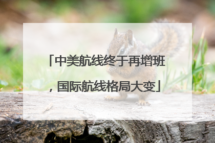 中美航线终于再增班，国际航线格局大变