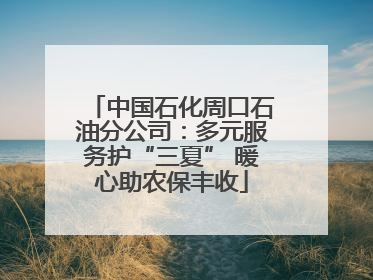 中国石化周口石油分公司：多元服务护“三夏” 暖心助农保丰收
