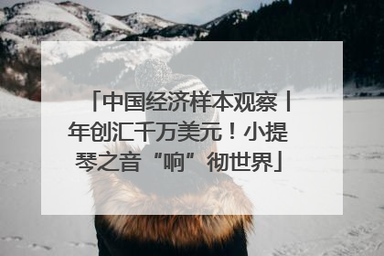 中国经济样本观察丨年创汇千万美元！小提琴之音“响”彻世界