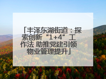 丰泽东湖街道：探索创新“1+4”工作法 助推党建引领物业管理提升