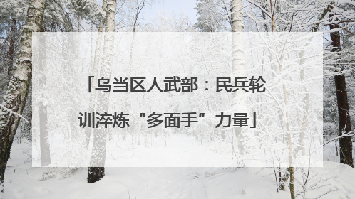 乌当区人武部：民兵轮训淬炼“多面手”力量