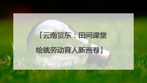 云南景东：田间课堂绘就劳动育人新画卷