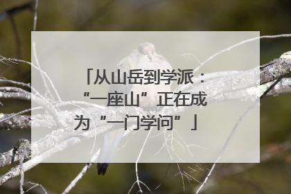 从山岳到学派：“一座山”正在成为“一门学问”