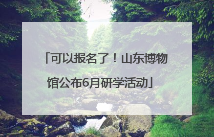 可以报名了！山东博物馆公布6月研学活动