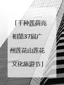 千种莲荷亮相第37届广州莲花山莲花文化旅游节