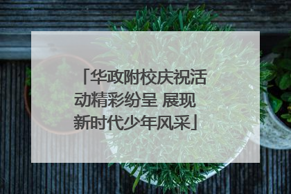 华政附校庆祝活动精彩纷呈 展现新时代少年风采