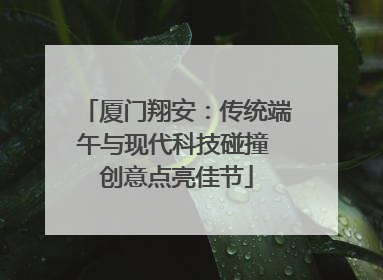 厦门翔安：传统端午与现代科技碰撞 创意点亮佳节