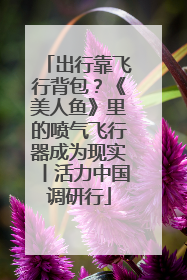 出行靠飞行背包？《美人鱼》里的喷气飞行器成为现实丨活力中国调研行