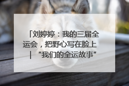 刘婷婷：我的三届全运会，把野心写在脸上｜“我们的全运故事”全民征文大赛