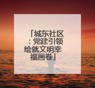 城东社区：党建引领绘就文明幸福画卷