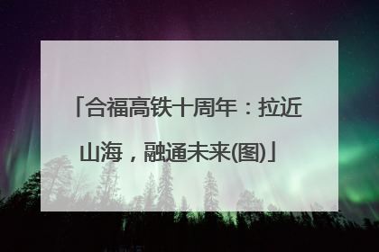 合福高铁十周年：拉近山海，融通未来(图)