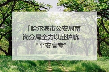 哈尔滨市公安局南岗分局全力以赴护航“平安高考”