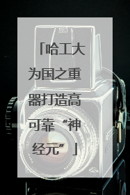 哈工大为国之重器打造高可靠“神经元”