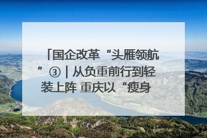 国企改革“头雁领航”③｜从负重前行到轻装上阵 重庆以“瘦身”谋“健体”