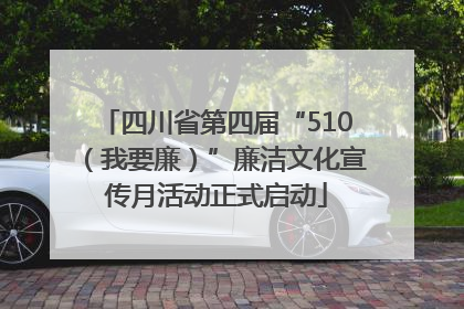四川省第四届“510（我要廉）”廉洁文化宣传月活动正式启动