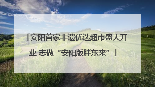 安阳首家非遗优选超市盛大开业 志做“安阳版胖东来”