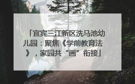 宜宾三江新区洗马池幼儿园：聚焦《学前教育法》，家园共“画”衔接