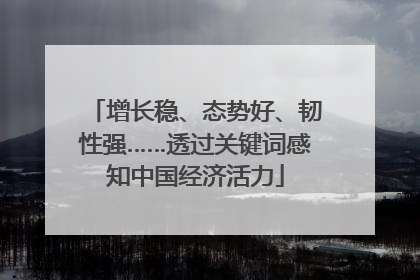 增长稳、态势好、韧性强……透过关键词感知中国经济活力