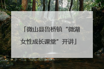 微山县鲁桥镇“微湖女性成长课堂”开讲
