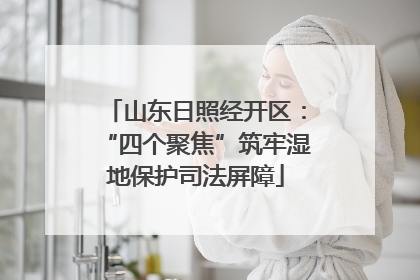 山东日照经开区：“四个聚焦”筑牢湿地保护司法屏障