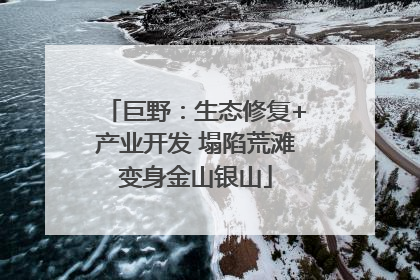 巨野：生态修复+产业开发 塌陷荒滩变身金山银山